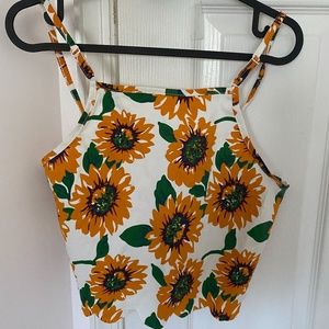 Sunflower Crop Top